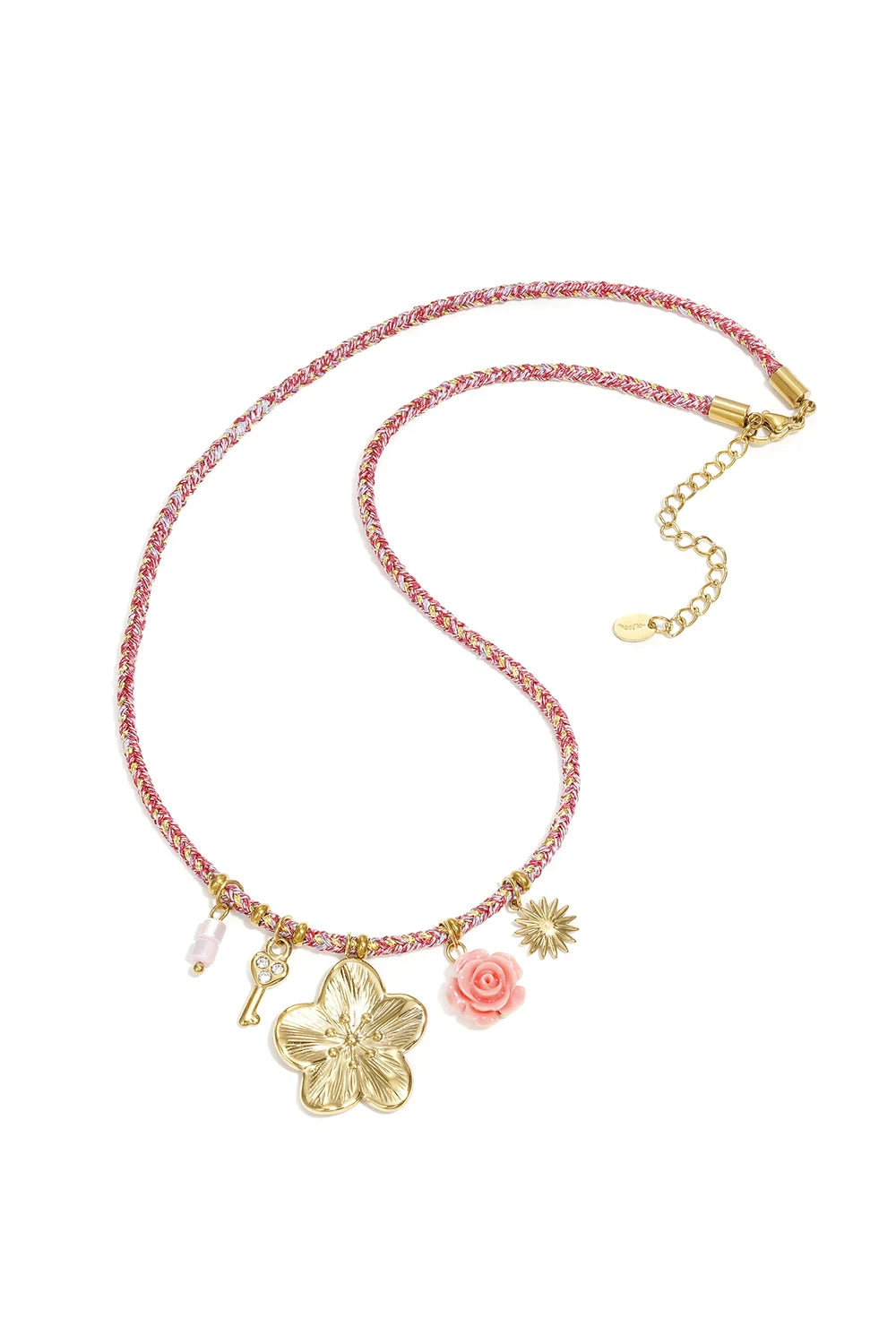 Necklace colorful flower