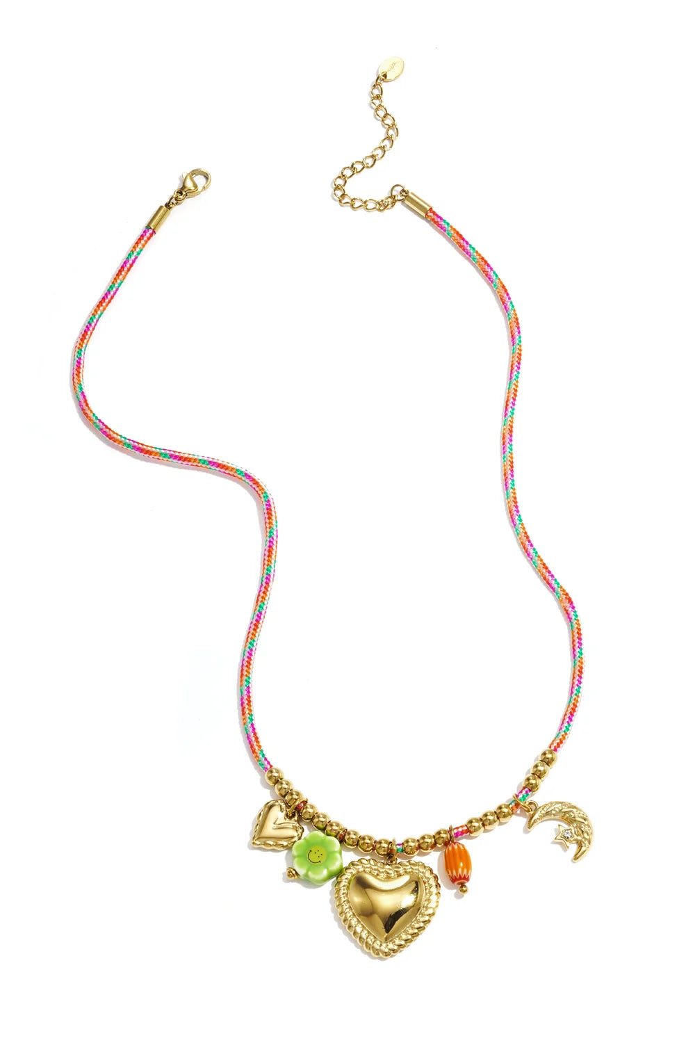Necklace colorful heart