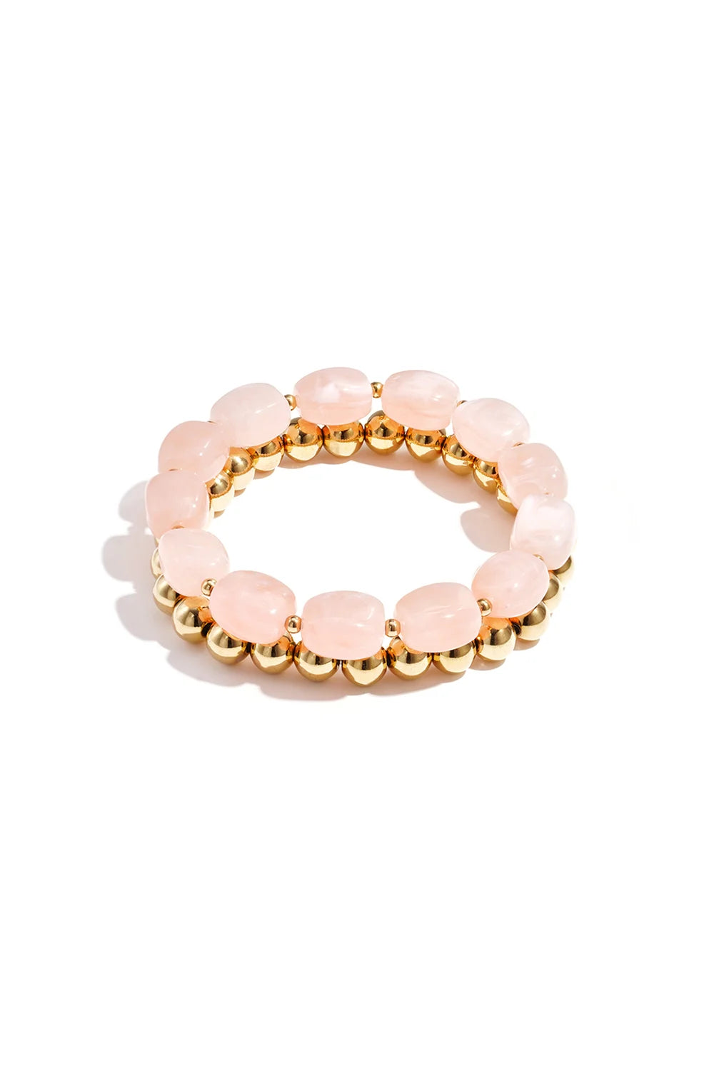 Bracelets pink & gold