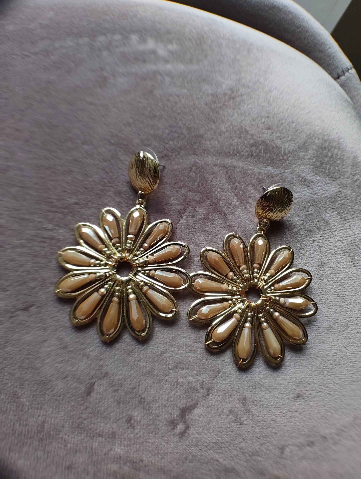 Earrings Mia Beige