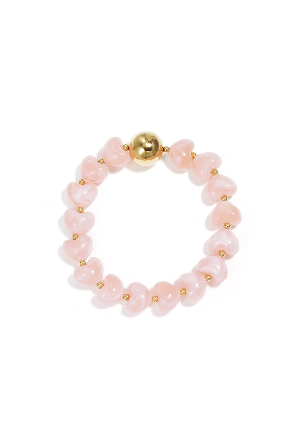 Bracelet pink hearts